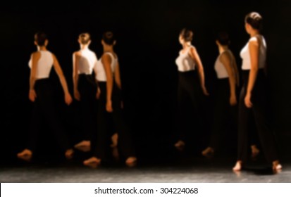 Contemporary Dance Performance Blur Background With Shallow