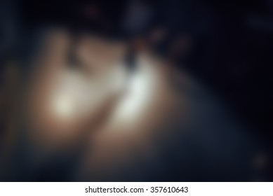 Contemporary dance performance blur background with shallow depth of field bokeh effect