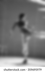 Contemporary dance performance theme blur background