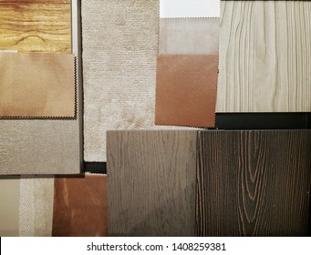 Contemporary Gorgeous Orange Brown Interior Moodboard 