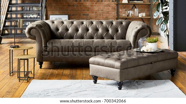 Contemporary Living Room Sofa Stock Photo (Edit Now) 700342066