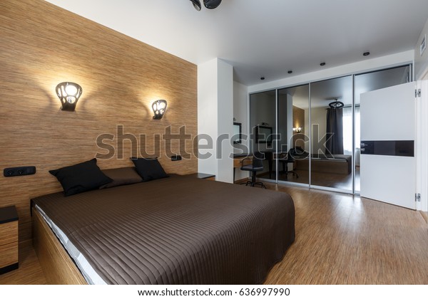 Contemporary Luxury Bedroom Apartment Downtown Soft Stock