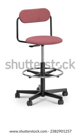 contemporary office chair isolated on white background with shadow