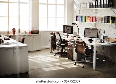 Contemporary Room Workplace Office Supplies Concept