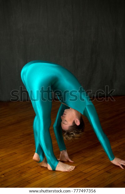 Contemporary Young Woman Dancer Short Hair Stock Photo Edit Now