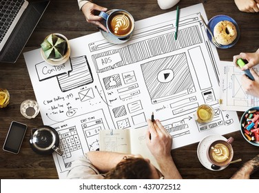 Content Creative Technology Planning Graphic Concept