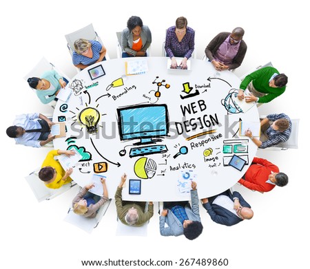 Content Creativity Digital Graphic Layout Webdesign Webpage Concept