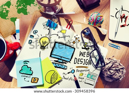 Content Creativity Digital Graphic Layout Webdesign Webpage Concept