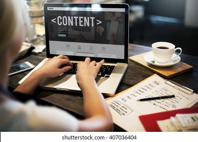 Content Data Blogging Media Publication Concept