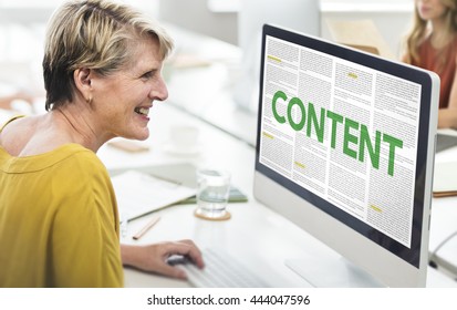 Content Data Internet Media Sharing Cheerful Concept