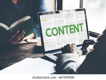 Content Data Internet Media Sharing Cheerful Concept - Shutterstock ID 467399300