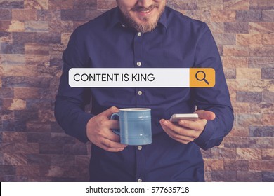 CONTENT IS KING Concept - Shutterstock ID 577635718