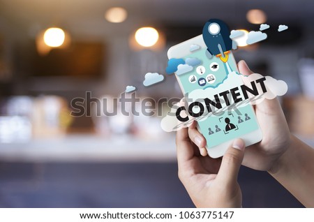 CONTENT marketing Data Blogging Media Publication Information Vision Content Concept