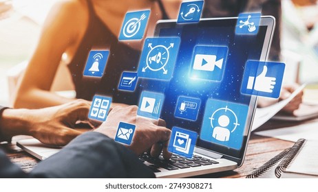 Content marketing interface with data dashboards, analytics charts, and content tools. Marketing success comes from content performance, content planning, and marketing optimization. Spire
