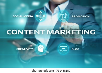 Content Marketing Strategy Business Technology Internet Concept.