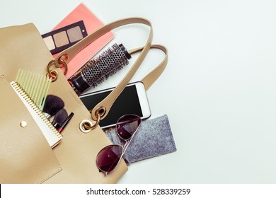 Contents Womans Bag Stock Photo 528339259 | Shutterstock