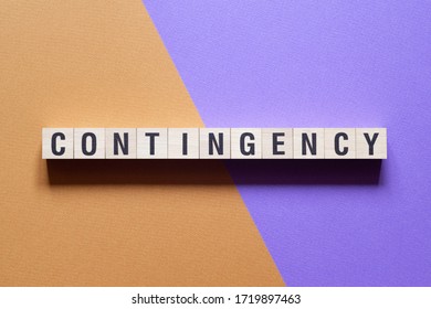 Contingency word concept on cubes - Shutterstock ID 1719897463