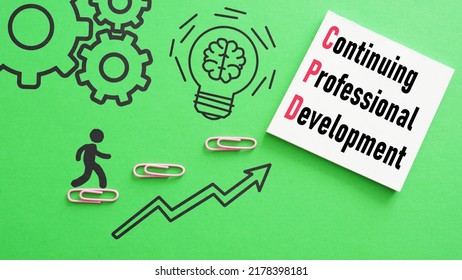 Continuing Professional Development Cpd Shown Using Stock Photo ...