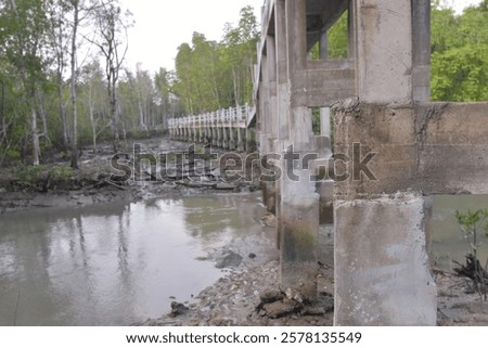 Similar – Image, Stock Photo bridge piers planted with climbing plants