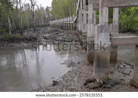 Similar – Image, Stock Photo bridge piers planted with climbing plants