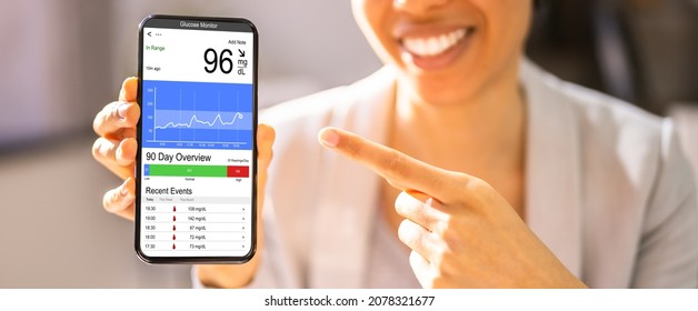 Continuous Glucose Monitor Diabetes Blood Sugar App