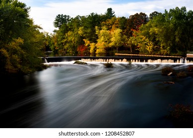 Contoocook River Dam And Water Stream