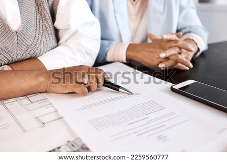 Contract, documents and architect people hands for legal advice, law firm strategy or negotiation deal. Policy, paperwork and business woman, lawyer or clients b2b planning, collaboration or helping