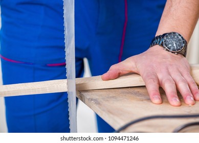 Contractor working in the workshop