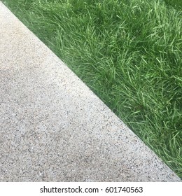 Contrast Concrete Grass Texture Stock Photo Edit Now 601740563