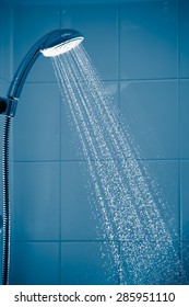 Contrast Shower With Flowing Water
