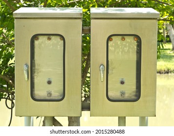 Control box for high voltage. Electric control box.