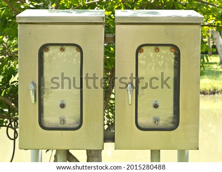 Control box for high voltage. Electric control box.