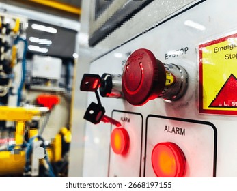 control button and emergency button