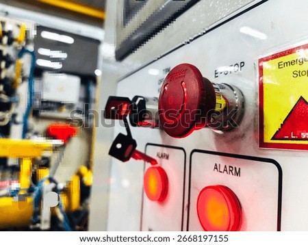 control button and emergency button
