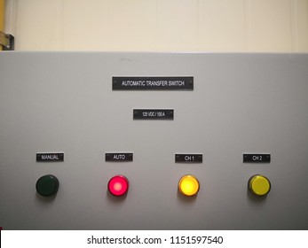 A Control Cabinet For Automatic Transfer Switch With Status Light