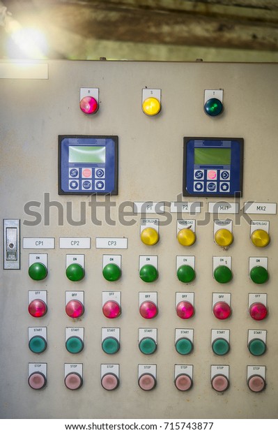 Control Cabinets Power Distribution Systems Chemical Stock Photo