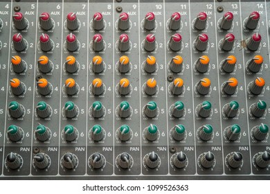 Control Details Knobs On Mixing Console Stock Photo 1099526363 