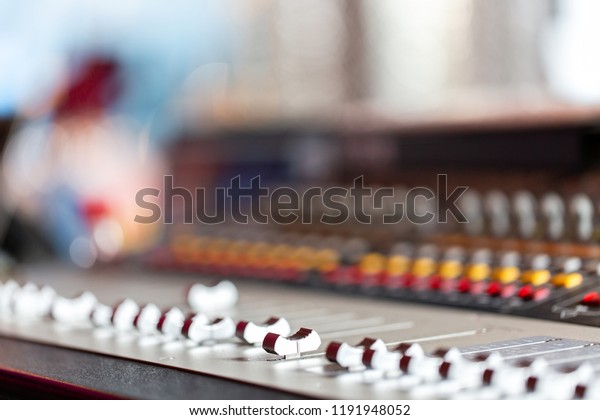 Control Fader Mixing Console Light Equipment Technology Objects