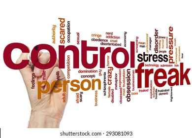 Control Freak Word Cloud Concept