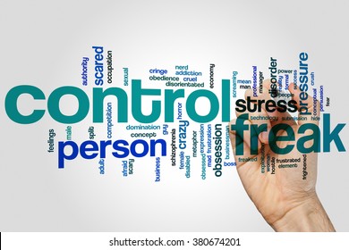 Control Freak Word Cloud Concept