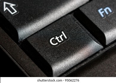 Control Key On Black Laptop Keyboard