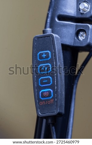 Control Panel Close Up On Off  Function Buttons