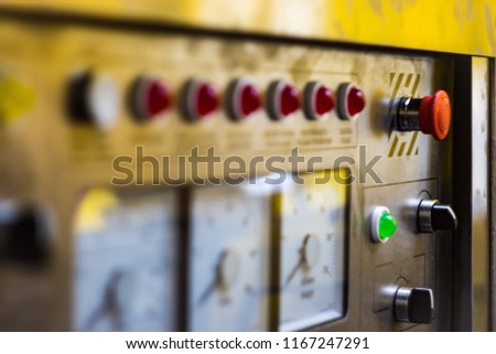 control panel driller's cabin