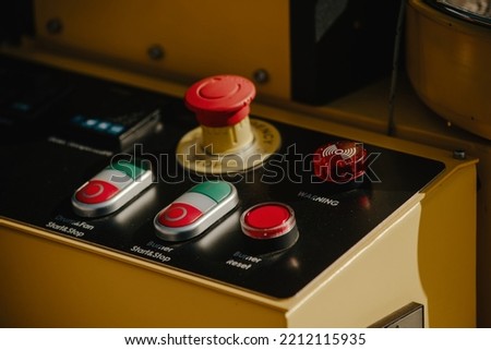 control panel of industrial coffee roasting machine