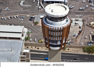 Control Tower At Phoenix Sky Harbor Airport