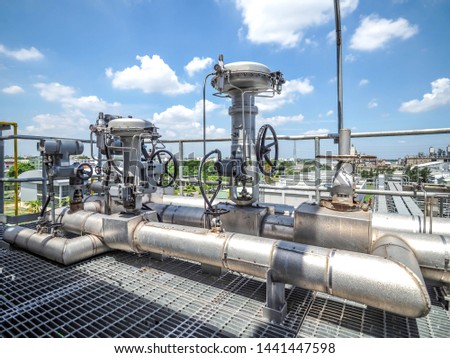 Control valve for control flow and pressure of process condition such water, steam and gas which popular apply to install in industrial, power plant, oil and gas with closed up.