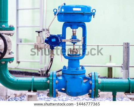 Control valve for control flow and pressure of process condition such water, steam and gas which popular apply to install in industrial, power plant, oil and gas with closed up.
