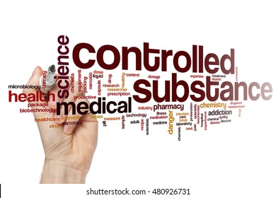 Controlled Substance Word Cloud Concept