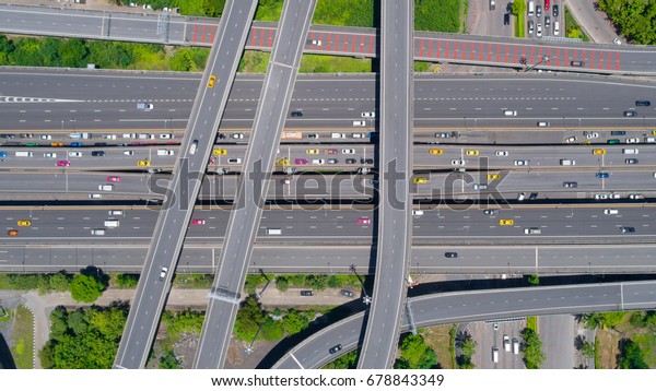 Controlled-access\
highway, the highest-grade type of highway with access ramps, lane\
dividers, etc., for high-speed\
traffic