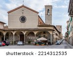 Convent and church of San Francesco in the historic center of Figline Valdarno, Florence, Italy
